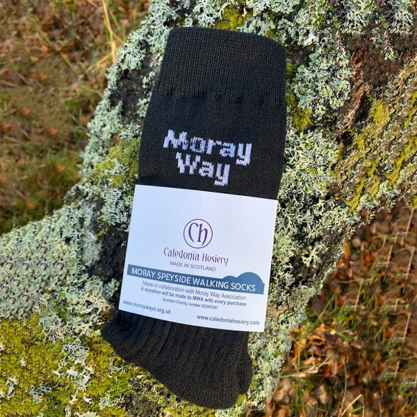 Moray Way Wool Walking Socks - Black
